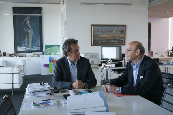 Encuentro entre el consejero y el alcalde de San Felices