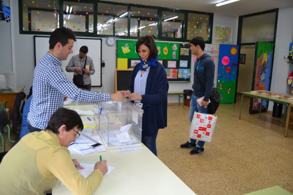 Josefina González votando este domingo