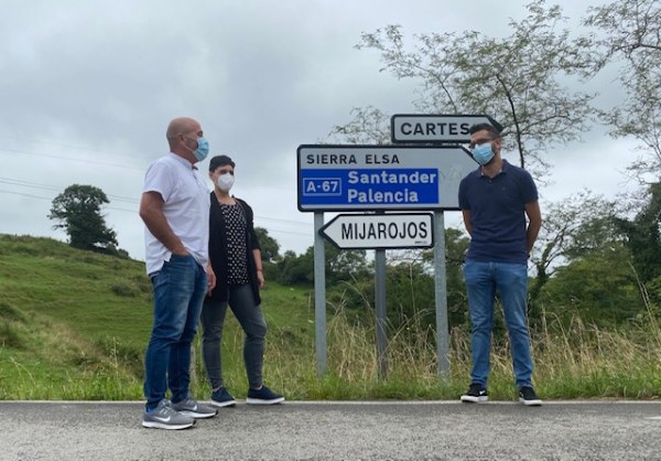 Mejora de carreteras en Cartes