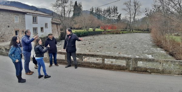 Visita a las obras en Santa Olalla