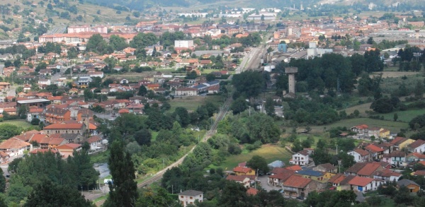 Vías del tren a su paso por Los Corrales