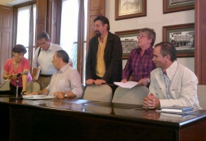 Plantón de la oposición al Gobierno del PP