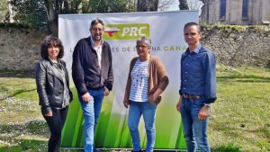 De izquierda a derecha, Titi Lombilla, Nacho Argumosa, Isabel Fernández y Javier Conde