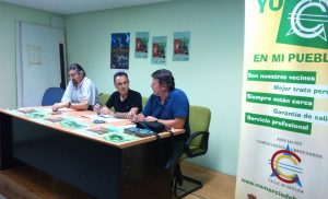 Argumosa, Victorino y Del Val, en la presentación de la campaña.