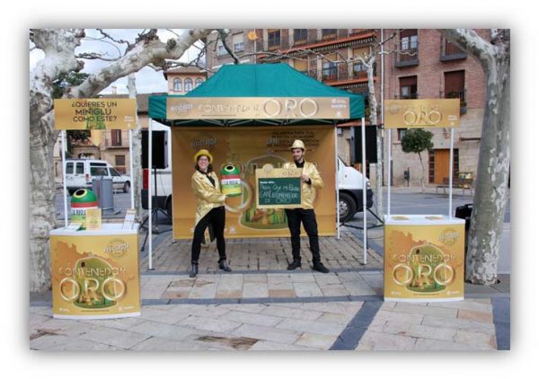 Los Corrales lleva reciclados este año 35.000 kilos de vidrio