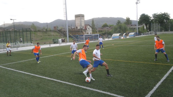 Sesión de entrenamiento de la SD Buelna Bathco.