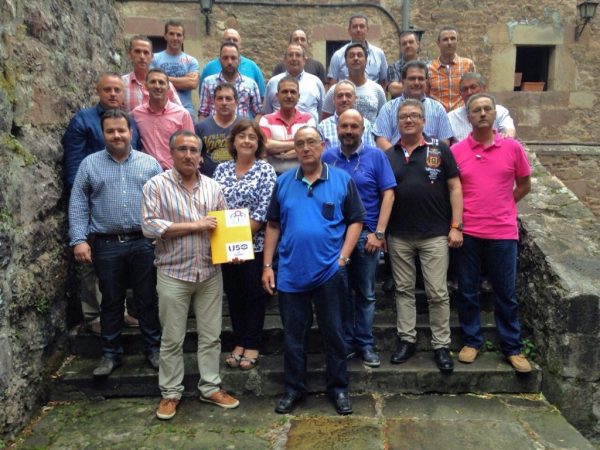 Sindicalistas en Las Caldas