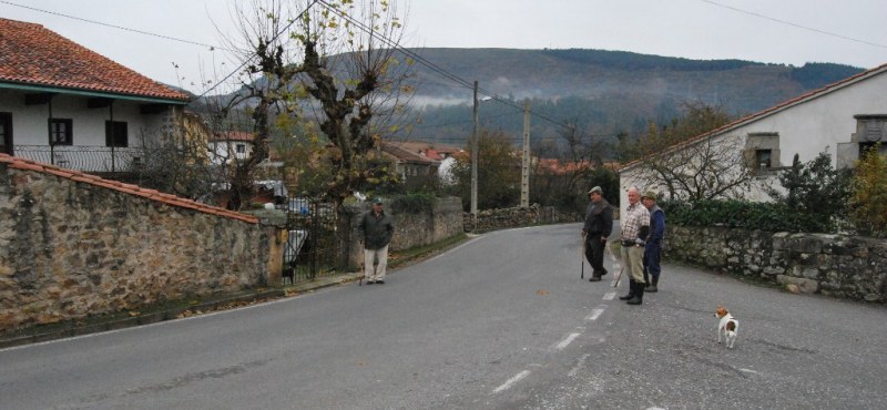 Calle y casas en Cieza.