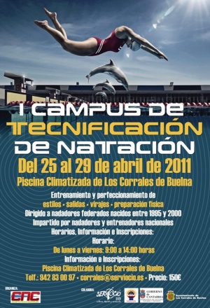 Primer campus técnico de natación en la piscina cubierta
