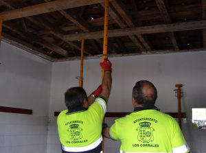 Obras en los vestuarios del Buelna