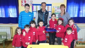 José Manuel Abascal en el colegio Besaya y La Radio Con Clase