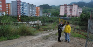 Visita de González a la obra