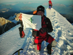 Archivo. Felipe Fenández en la cumbre del Mont Blanc