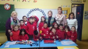 Paz Herrera en el colegio Besaya y La Radio Con Clase
