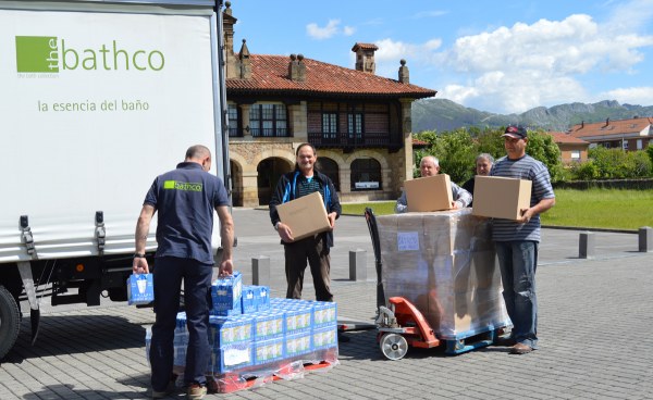 Llegada del donativo esta mañana.