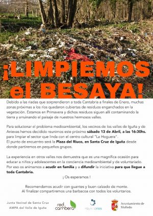 Los ríos Saja y Besaya se ponen en manos de los voluntarios