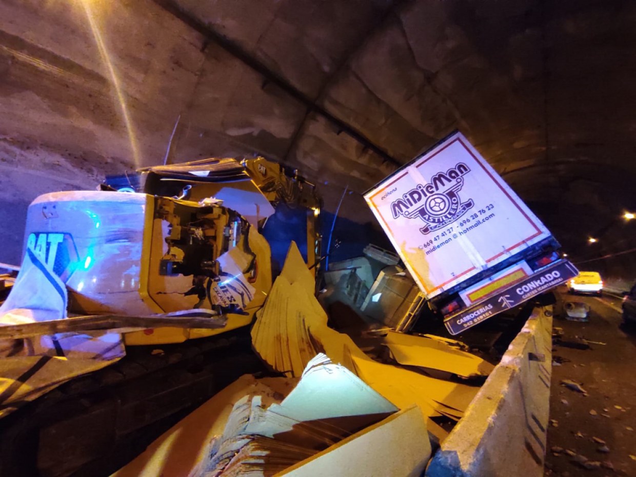 Accidente en el túnel del Gedo