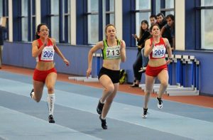 Lara Gómez en un control