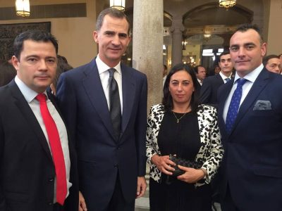 La Federación española de bolos y Lolo Lavid recibidos por los Reyes