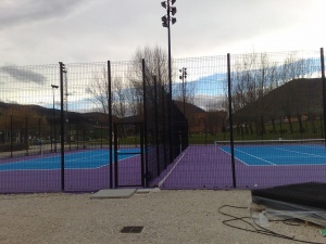 Inauguración de las pistas de tenis y pádel en Los Corrales