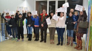 Premiados en el certamen y autoridades
