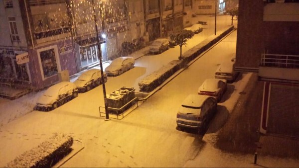 Nevada en la comarca el 4 de febrero de 2015