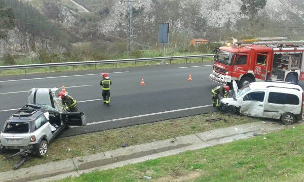 Estado en el que quedaron los vehículos.