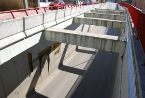 Daños en el túnel de la estación