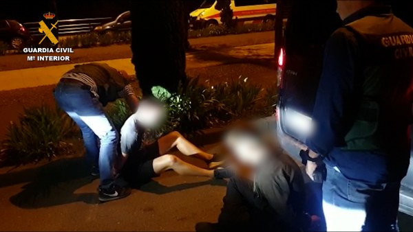 Momento de la detención.