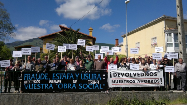 Concentración de afectados en Arenas