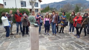 Inauguración del busto dedicado a Miguel Delibes