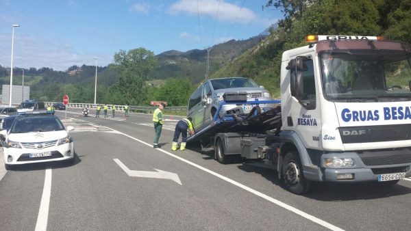 Cruce al Este del Viaducto de Buelna.
