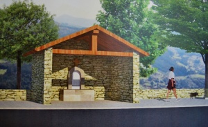 Boceto de la futura ermita