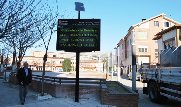 Panel de control del aire en la Pontanilla
