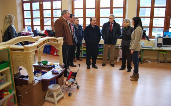 Última visita de Serna a la escuela de Villayuso