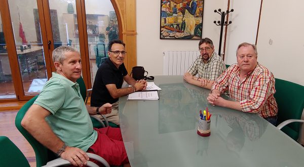 Pablo Cosío, Salvador Victorino, Luis Ignacio Argumosa y Joaquín Cos.