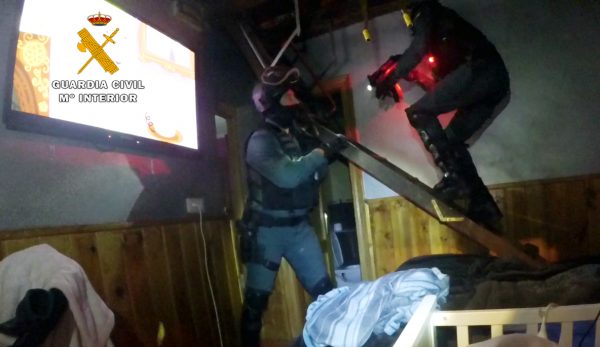 Intervención en el domicilio del detenido.