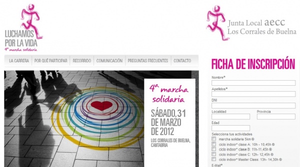 Inscripciones en la carrera Luchamos por la Vida