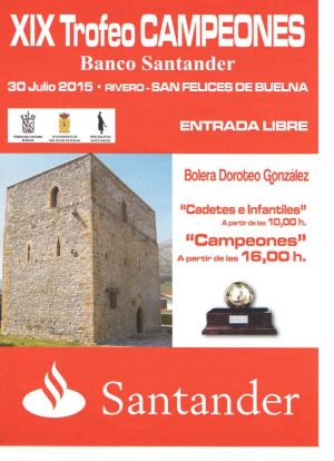 La bolera de San Felices de Buelna acogerá el jueves el XIX Torneo Campeones Santander