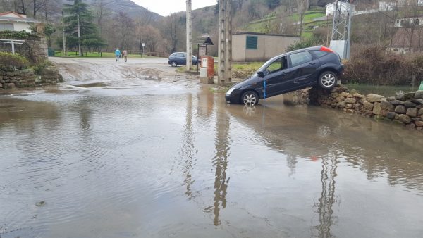 Estampa de los efectos del temporal en Las Fraguas
