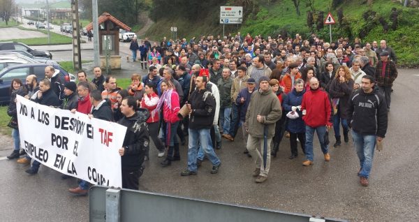Manifestación a finales de 2014