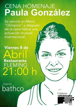 Todo preparado para el homenaje de Bathco a Paula González