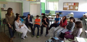 Los alumnos de 1C de la ESO del IES Javier Orbe Cano en La Radio Con Clase. 