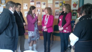 Díaz Tezanos con la Asociación de Mujeres Buelna