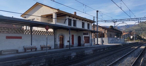 Estación de tren en Bárcena