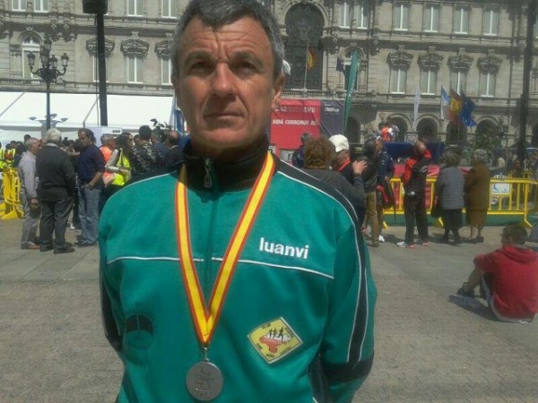 Goyo Saiz con la plata