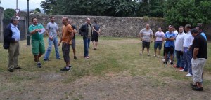 Trabajadores reunidos en La Rasilla