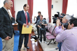 El popular Diego visitó al alcalde regionalista de San Felices