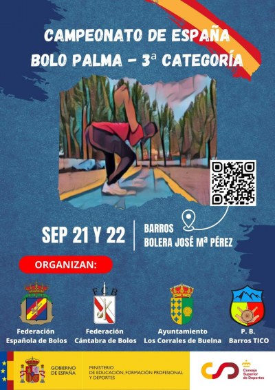 Barros acoge este fin de semana el Nacional de Bolo Palma de 3ª