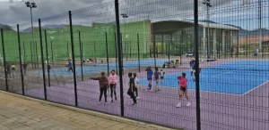 Pistas de tenis del complejo municipal deportivo